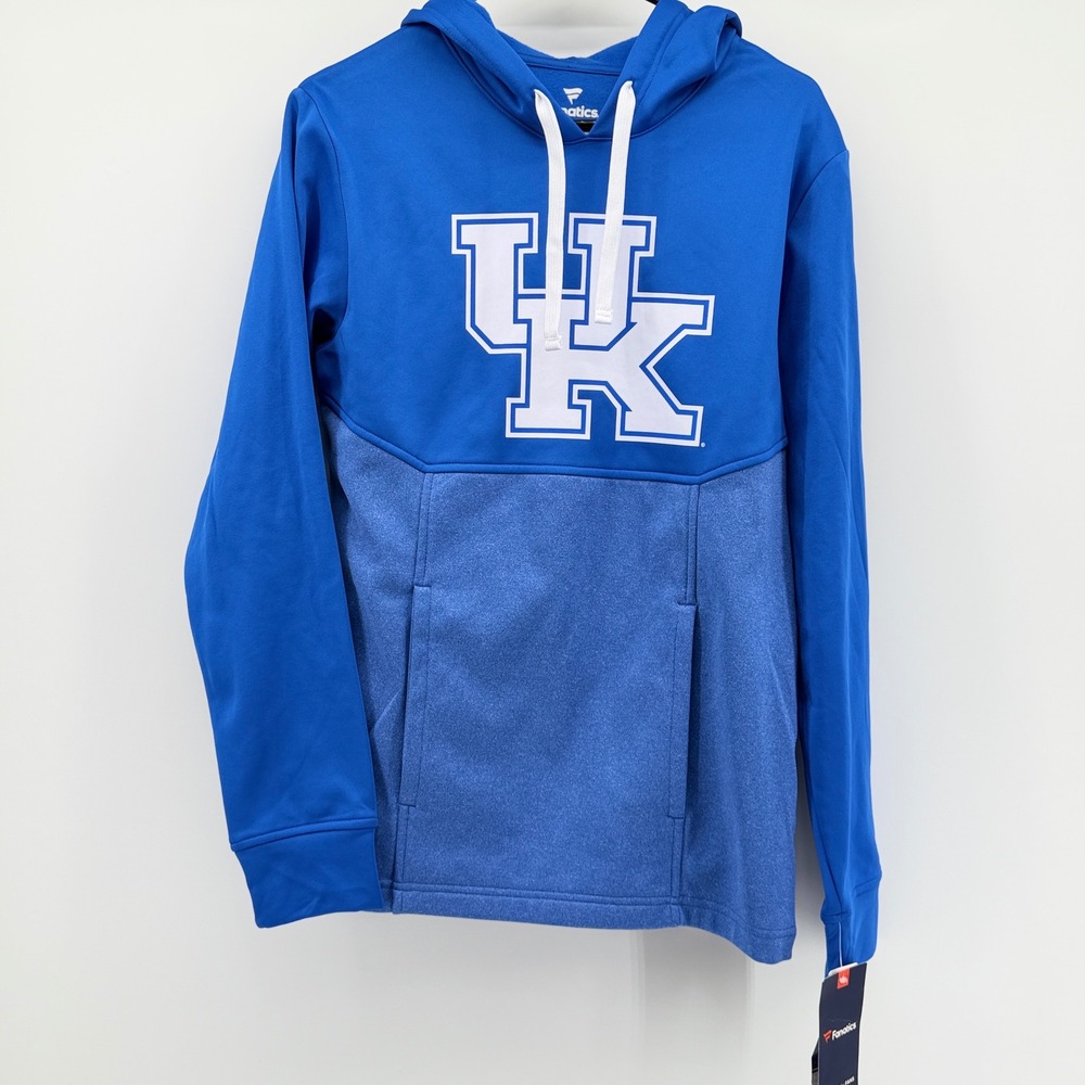 Fanatics Kentucky Wildcats UK Men Blue Fleece Hoodie Small NEW